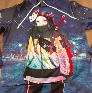 XXL Demon Slayer Nezuko Kamado Anime Cosplay Hoodie